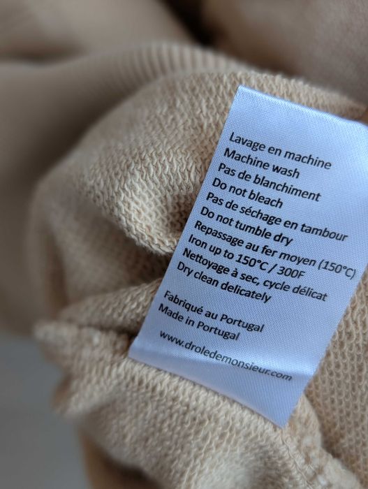 Hoodie Drôle de Monsieur "Not From Paris Madame" Beige - Tamanho M