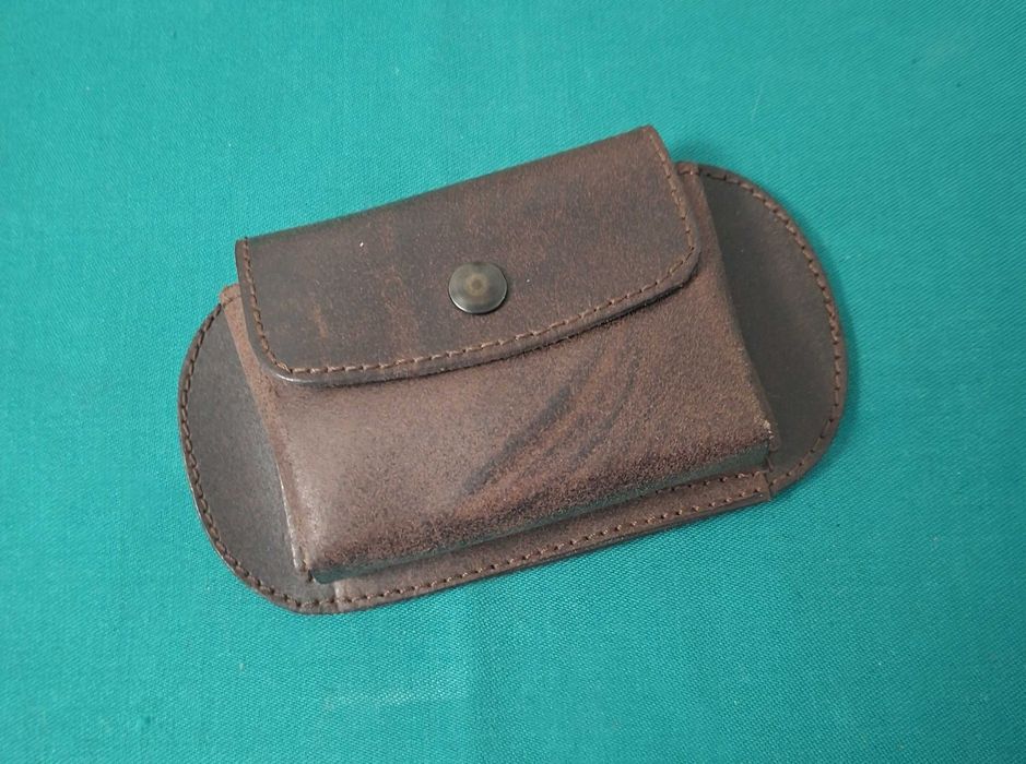 Bolsa Cartucheira em couro, para munições de caça, NOVA