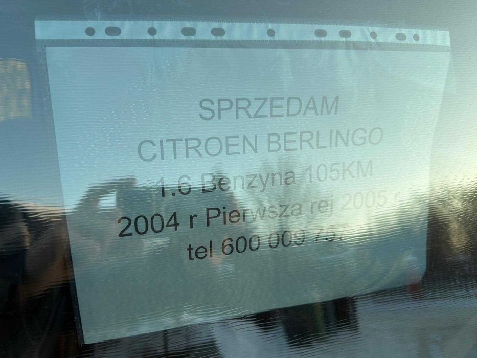 citroen berlingo 1.6 benzyna