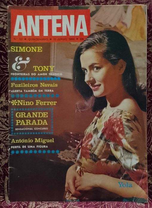 Revista Antena 1966 nº32 - Yola na frente Capa