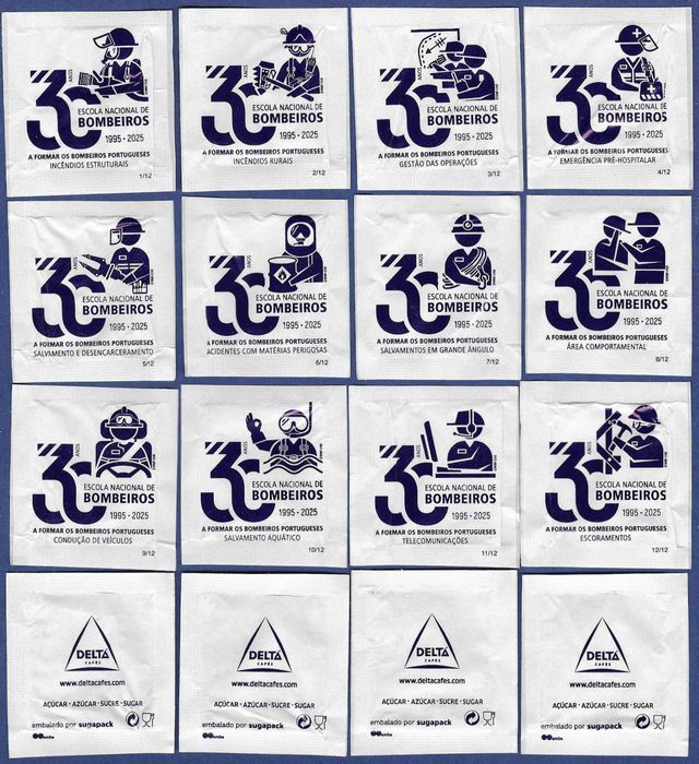 Pacotes de Açúcar - Delta 2025. Série Escola Bombeiros