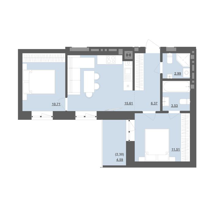 Продаж сучасної 2-кімнатної квартири‼️Пустомити(єОселя)