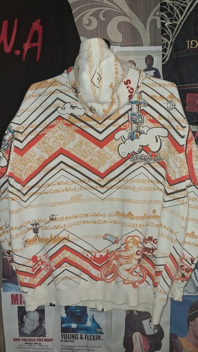 5ive jungle zip up hoodie hip hop rap