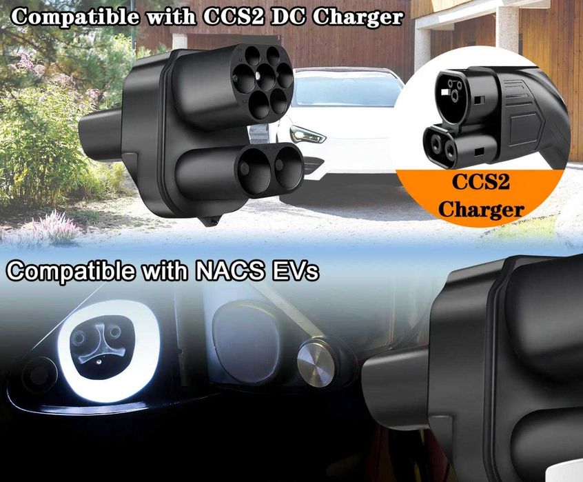 Адаптер быстрой зарядки GUWIEYG CCS2 to Tesla - НОВИНКА 300А