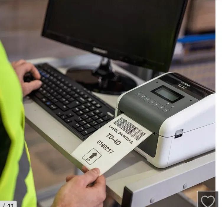Drukarka termiczna Brother TD4550DNWB PLUS obcinak
