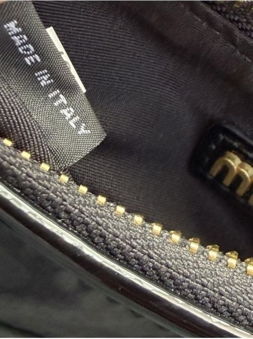 Сумка MIU MIU Patent Mini Hobo Black с чеком  ОРИГИНАЛ