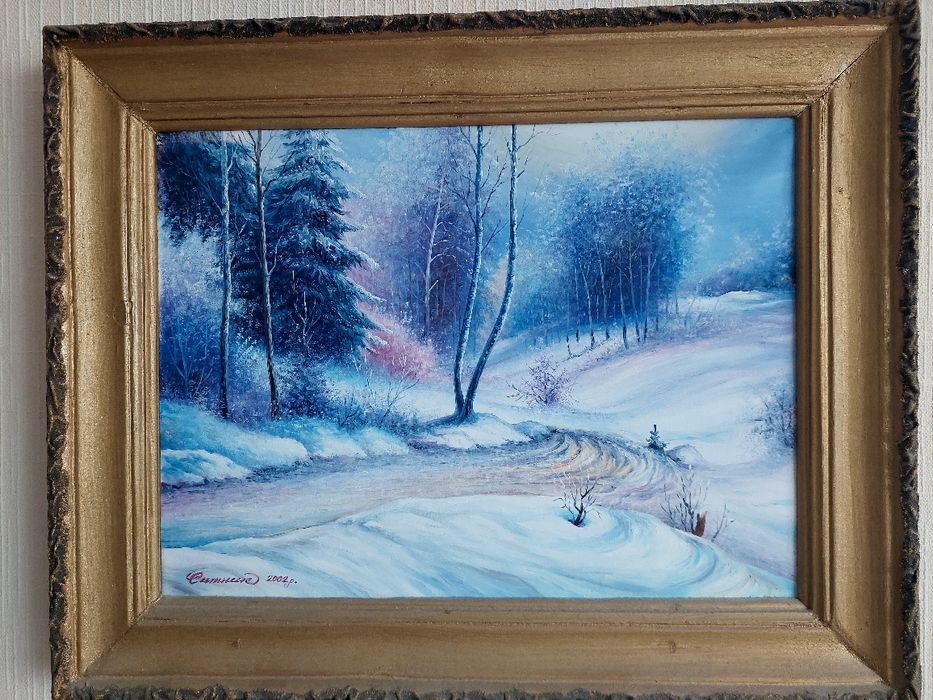 картина зимовий пейзаж