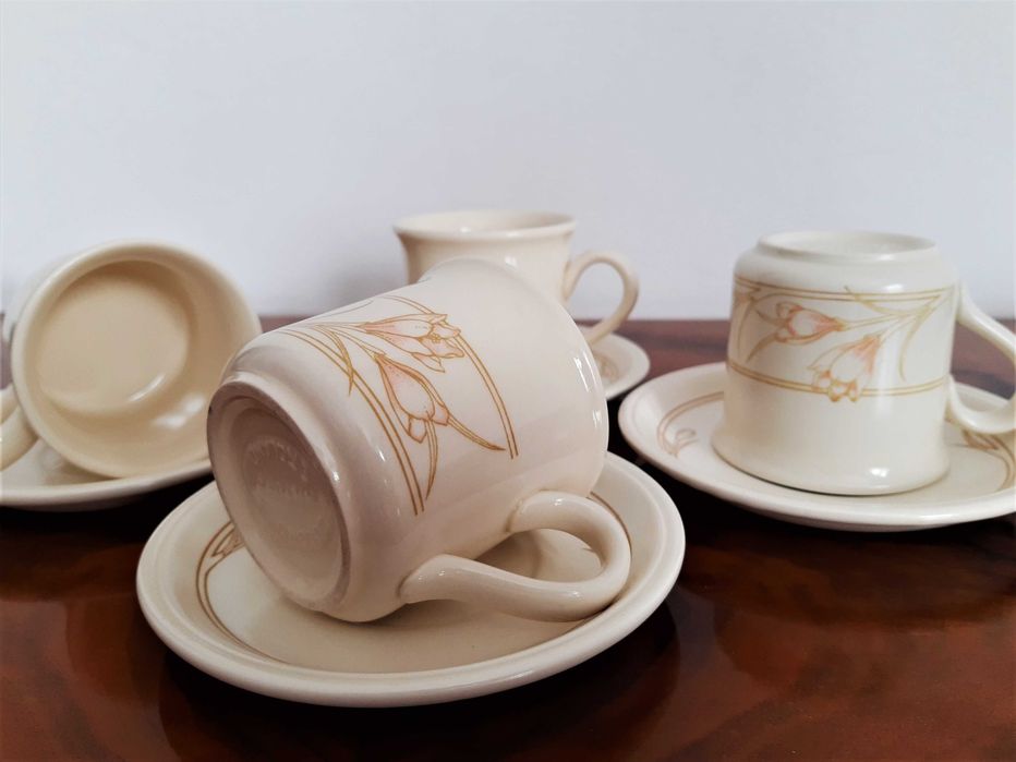 リース #492   American vintage Zestaw Śniadaniowy Coloroll Biltons England Filiżanka Talerz