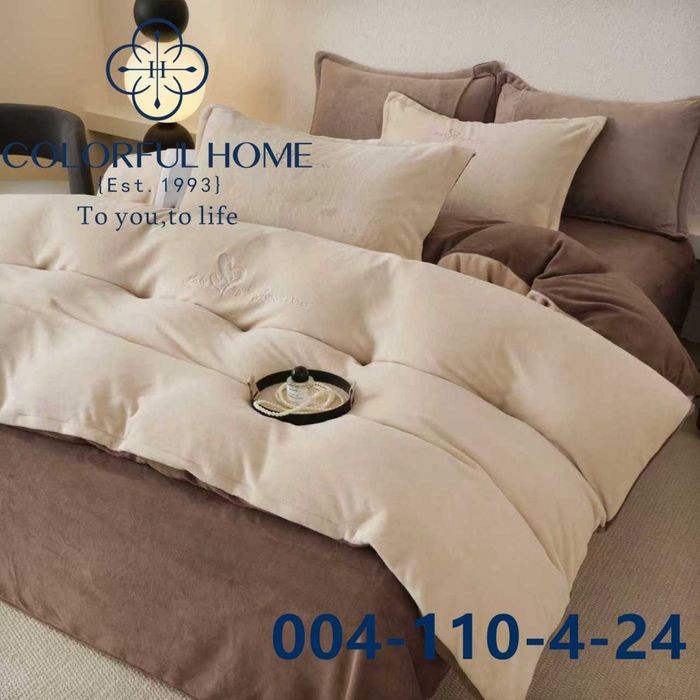 Постільна білизна ВЕЛЮРОВА "Комбінована" ЄВРО