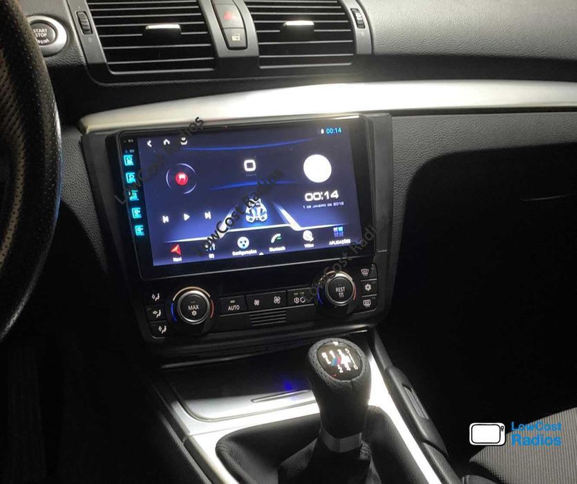 (MAIO) Rádio 2DIN BMW Série 1 (E81 E82 E87 E88) Android • WIFI