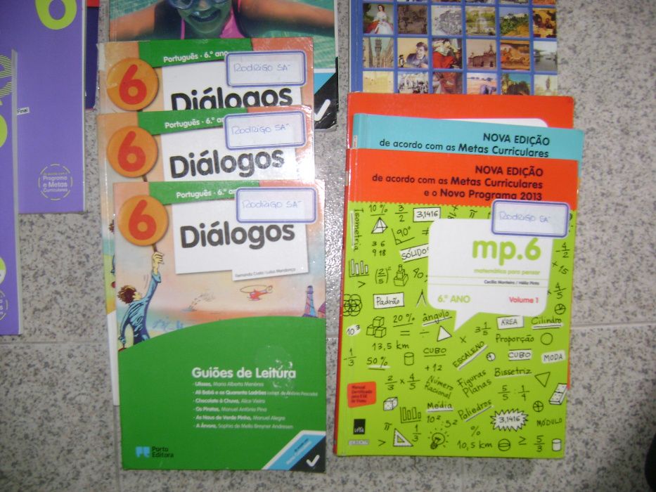 Livros e manuais escolares 6º ano