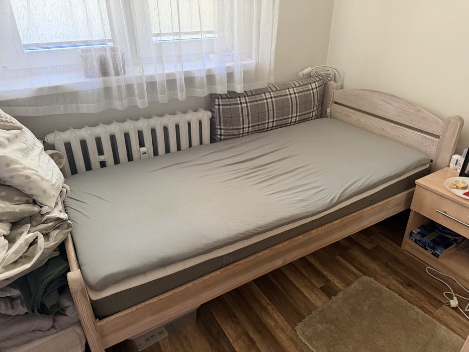 Łóżko drewniane 90x200 z materacem - odbiór i demontaż Gniezno