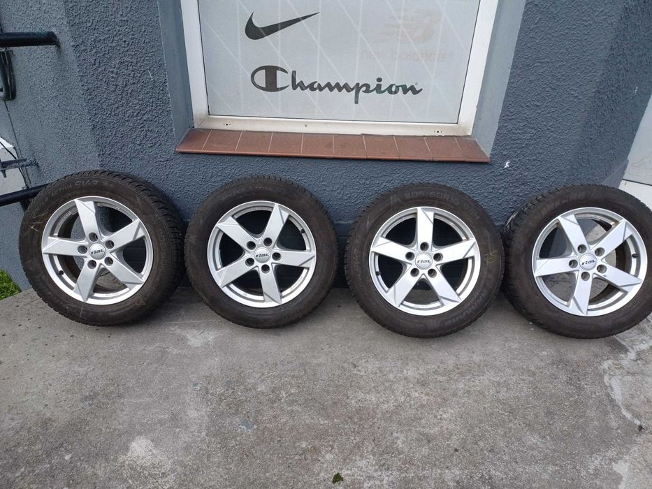 4 Alufelgi z oponami Marki Rial 16cali 205/60x16 VW Seat Skoda