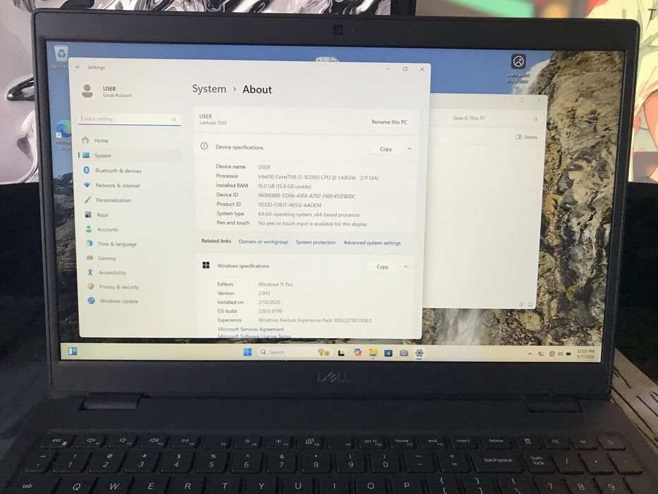 Dell Latitude 3510  i5-10210U