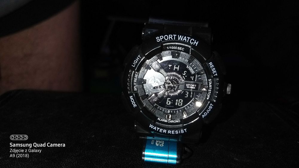 Nowy męski zegarek sportowy, 3 ATM, datownik, alarm, stoper