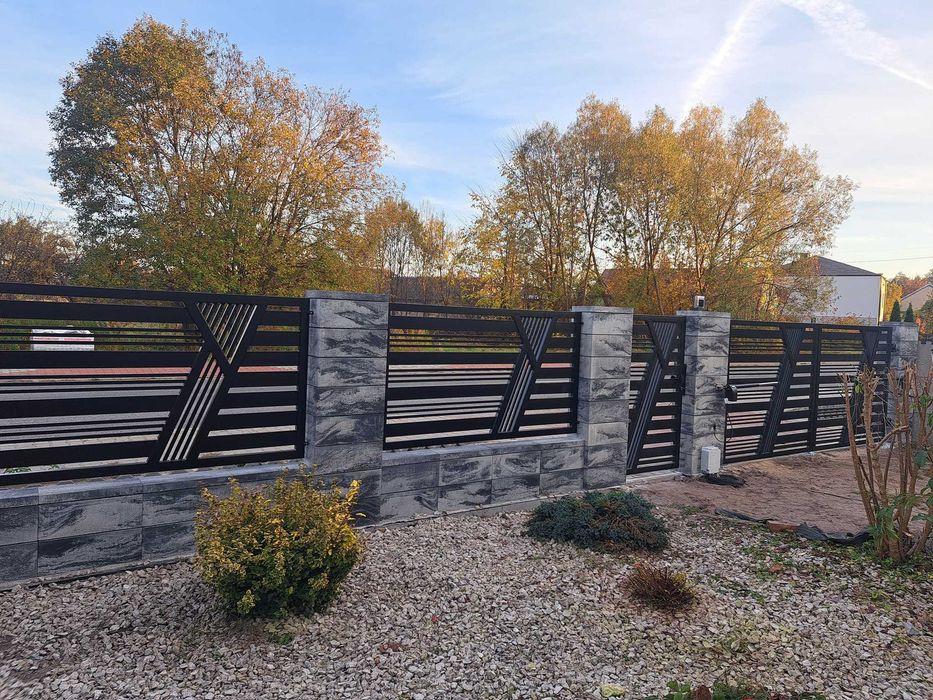 Montaż ogrodzeń panelowych, murowanych