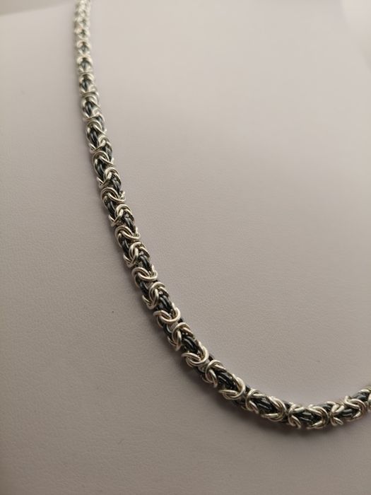 Srebrny Łańcuszek Królewski Pr.925 Nowy  Zapraszamy