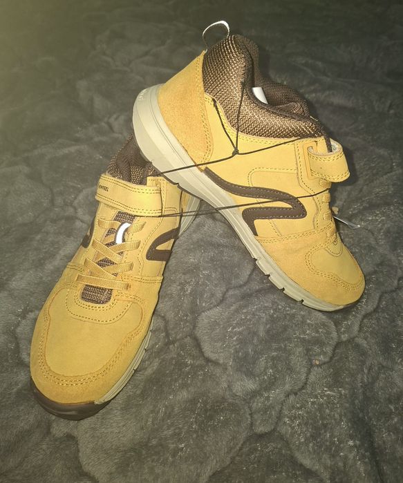 дитячі шкіряні кросівки Decathlon Newfeel Protect 560