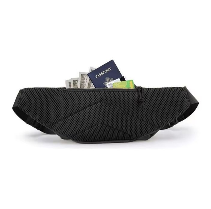 Тактична сумка-бананка на пояс та через плече з кобурою MOLLE | Oxford