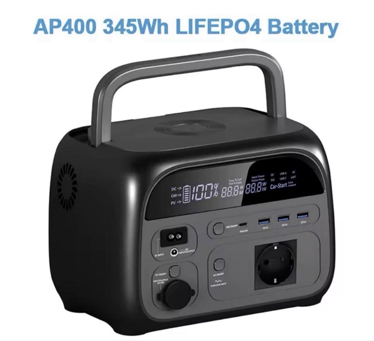 Зарядна станція 600W COLITY AP400 600W/1200W. 345 Вт/год LiFePo4