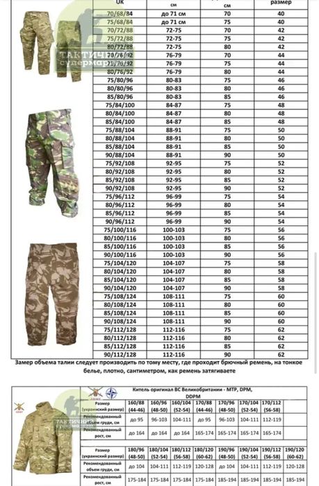 Штани мультикам, МТП, Британія, оригінал