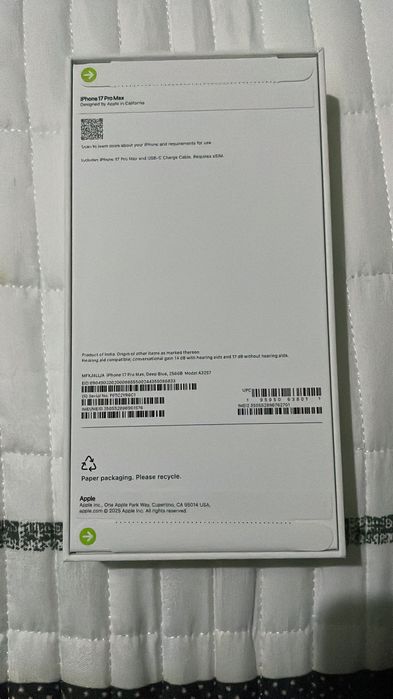 Iphone 17 pro max - 256 gbs