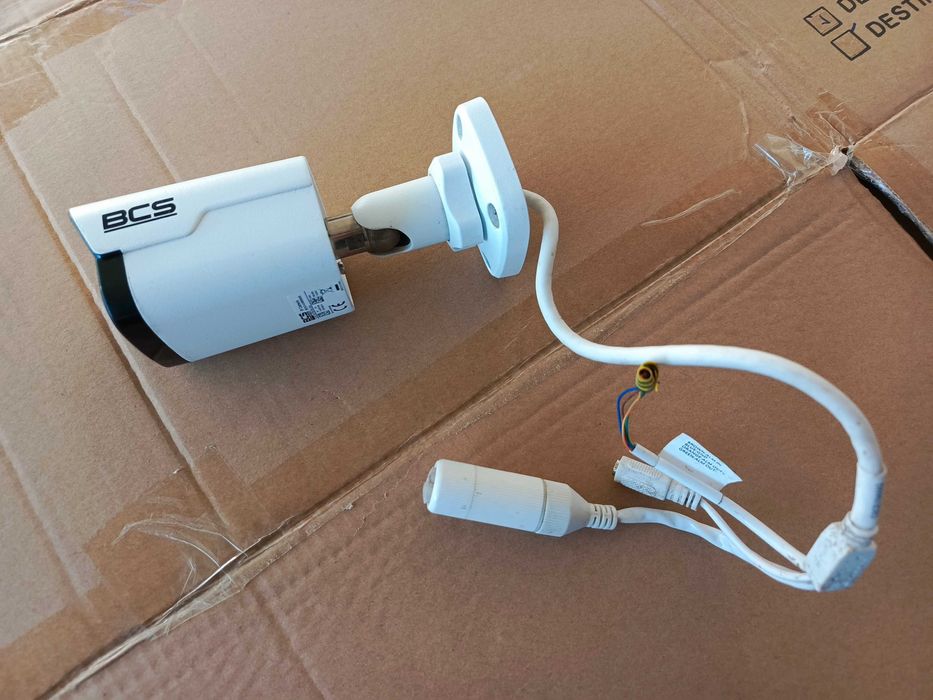 Cztery kamery tubowe IP BCS 4 Mpx WDR POE