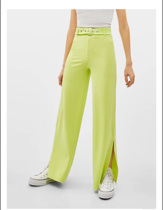 Зелені брюки. Bershka