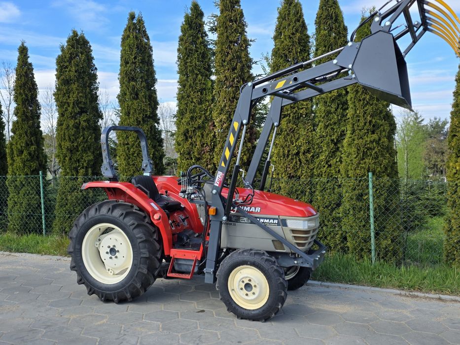 Traktorek Yanmar AF 28KM ladowacz krokodyl 4x4 REWERS (nie iseki kubota gl gt )