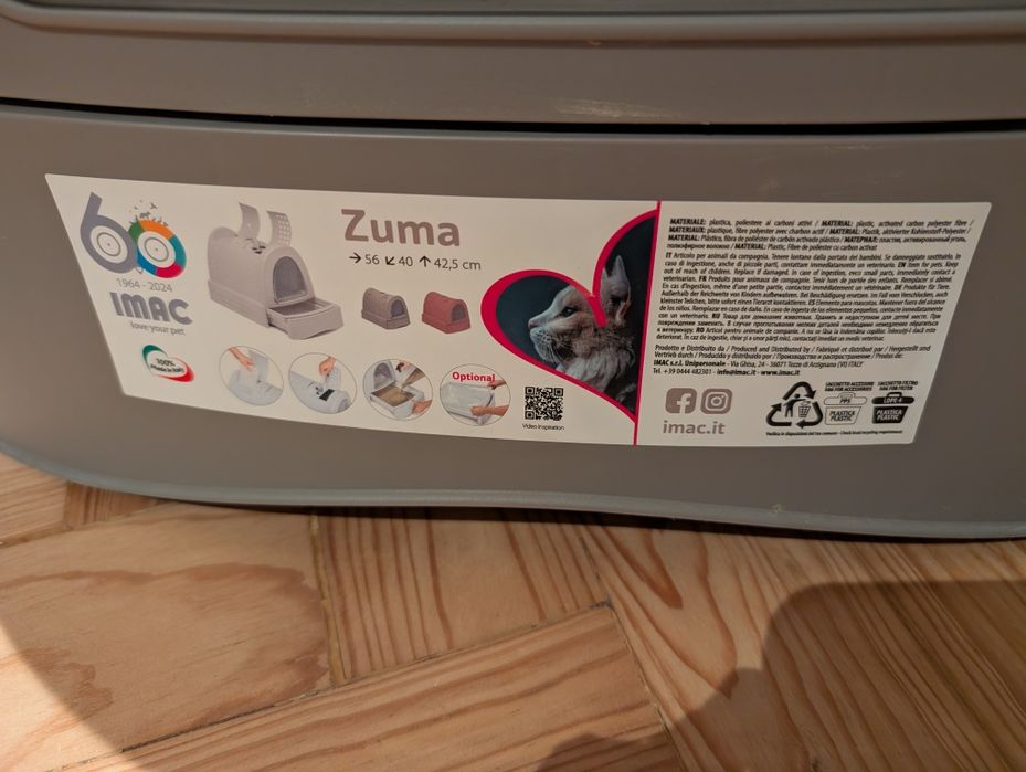 Caixa de areia para gatos Zuma