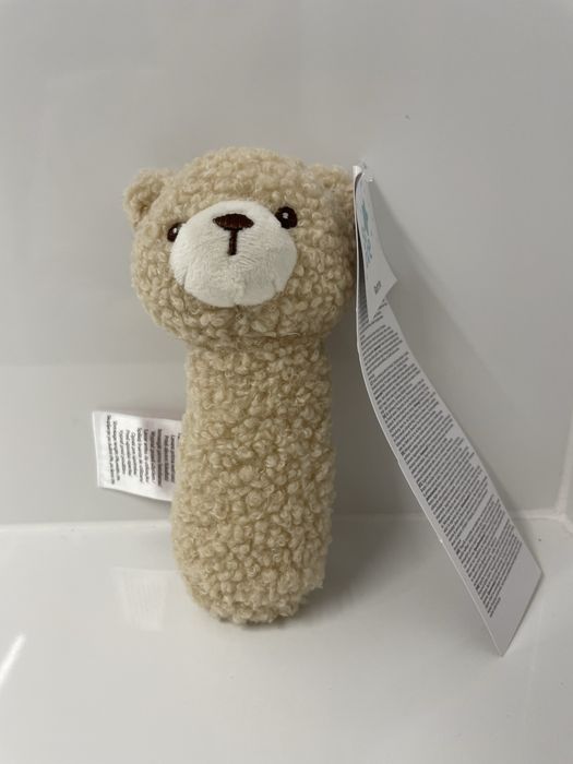 Miękka grzechotka Teddy Bear zabawka dla niemowlaka
