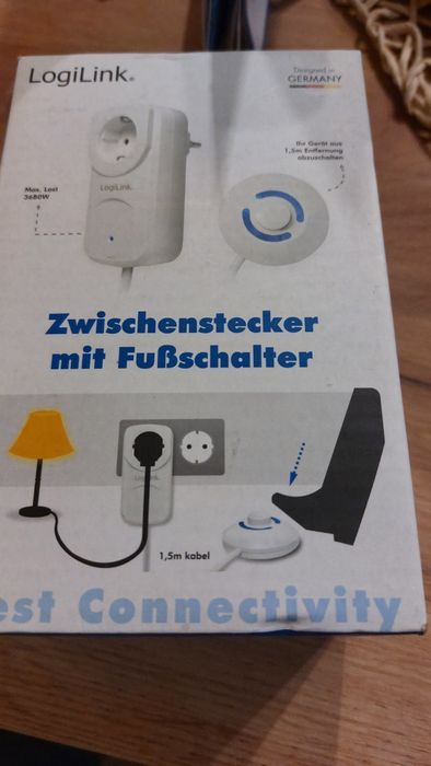 Adapter zasilania z przełącznikiem stopą