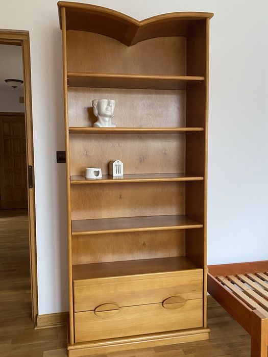 Biblioteczka - Swarzędz, Szwarzędzkie Fabryki Mebli, drewno olcha