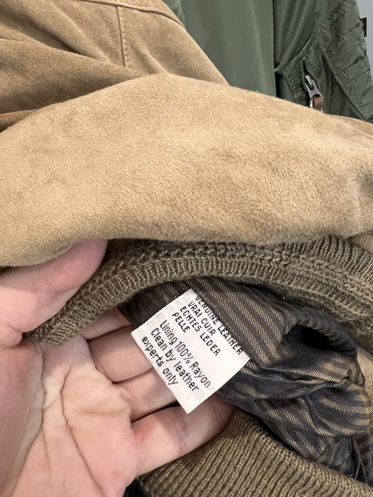 Zamszowa kurtka skórzany bomber