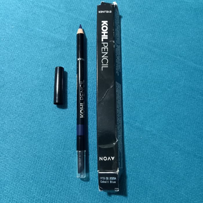 Avon Kohl Pencil eyeliner kredka z gąbeczką Cobalt Blue