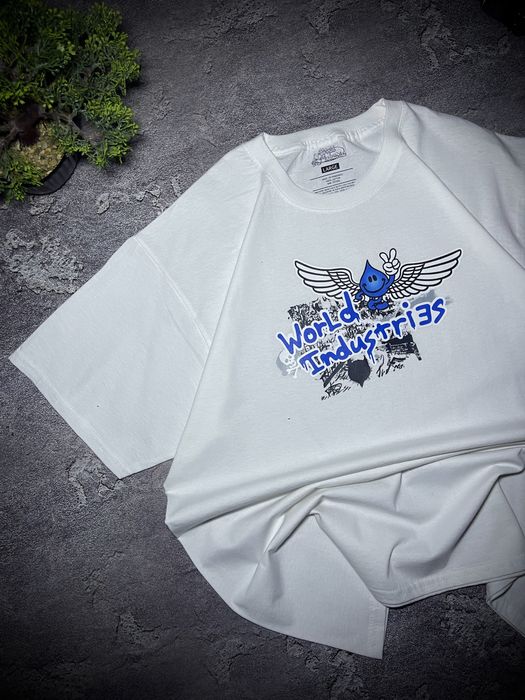 Футболка World Industries Біла футболка ворлд індустріс