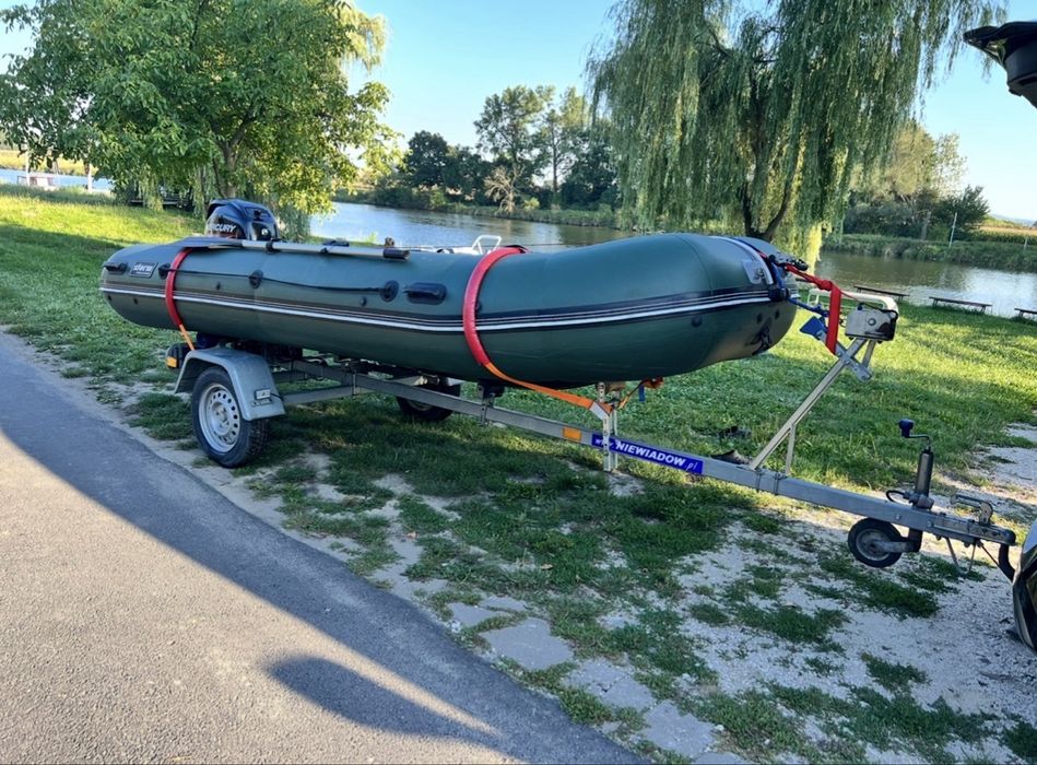 Ponton STORM 4 m + Mercury 30 KM + przyczepa | Stan idealny | Pełny zestaw