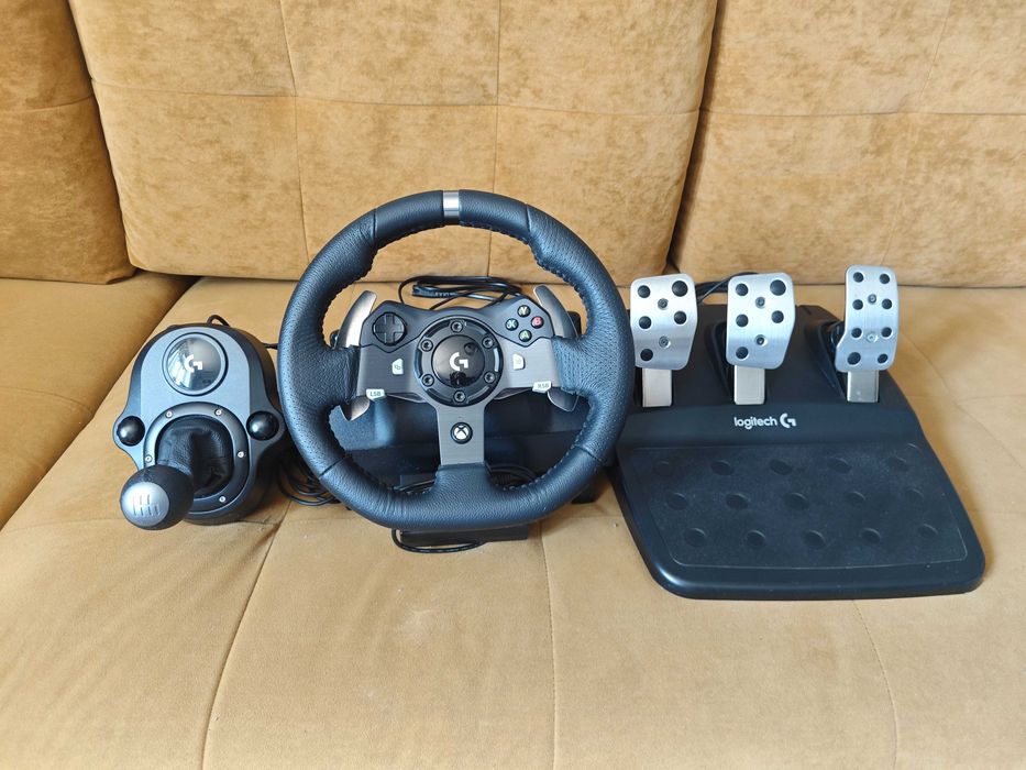 Kierownica Logitech G920 + Shifter (Skrzynia) | Stan Bardzo Dobry, Mało Używana!