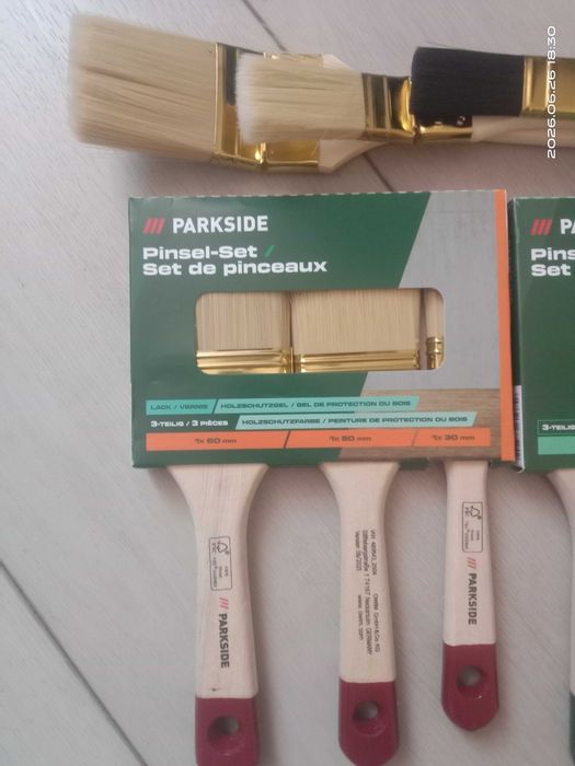 Малярські пензлі, кисточка Parkside із вигином та прямі
