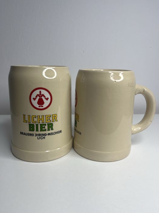 Kufle ceramiczne Licher Bier