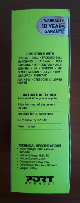 Universal Notebook Charger for Portable PCs – BRAND NEW Item.64739834559363121