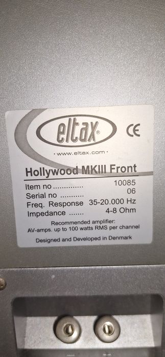 Kolumny eltax hollywood mk3, amplituner panasonic sq-xr30, pilot