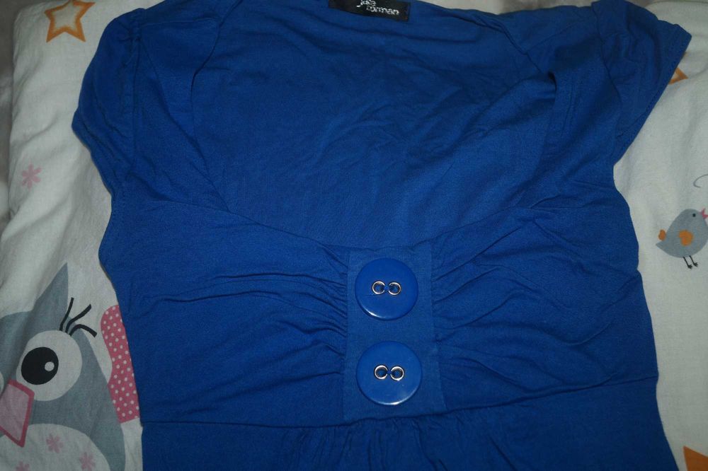 Bluzka, Tunika, lato, ciążowa Roz. 34/36 S maskująca brzuch rozkloszow