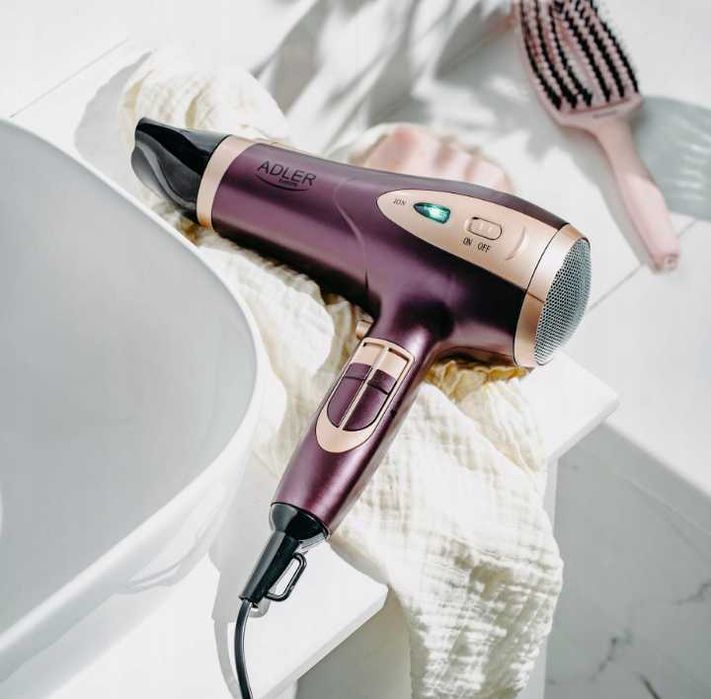 Suszarka do włosów Z JONIZACJĄ Zimny nawiew + Koncentrator i Dyfuzor