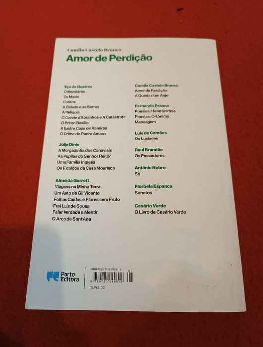Amor de perdição - Camilo Castelo Branco