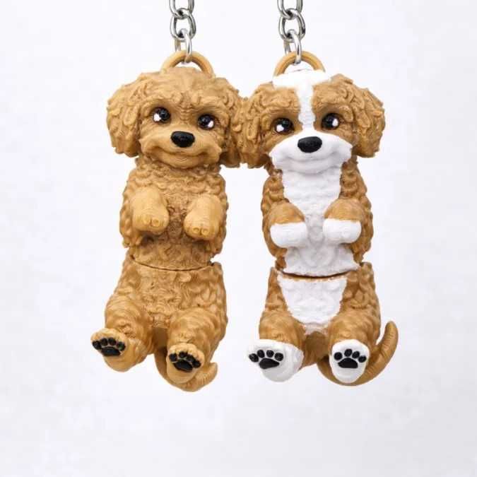 Brelok Piesek Flexi 3D – pudel miniaturowy