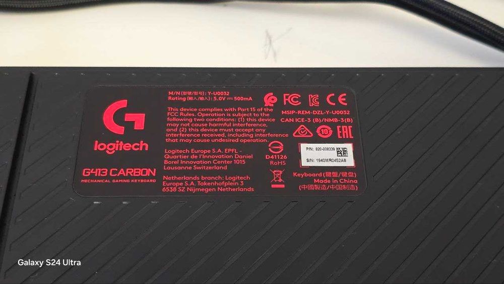 Mechaniczna gamingowa klawiatura Logitech G413