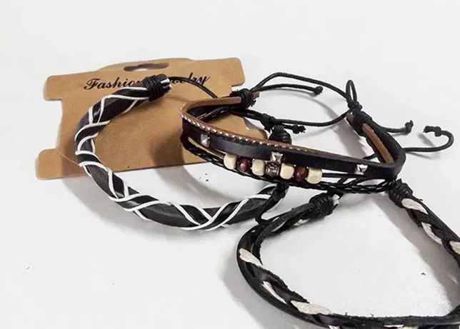 Pulseiras homem – 3 Pulseiras elegante e simples