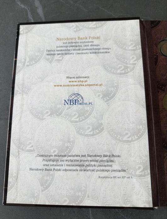 Klaser NBP monety kolekcja