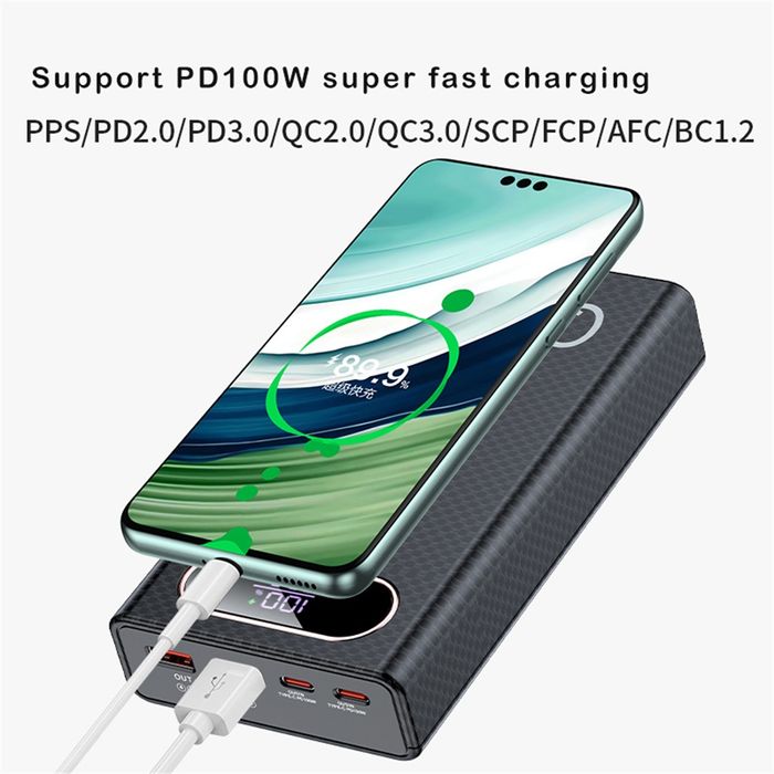 Корпус  павербанка 100w, 21700 x 6шт